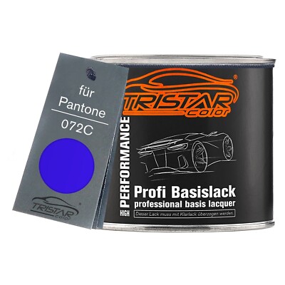 Autolack Dose spritzfertig für Pantone 072C Blue Basislack 0,5L