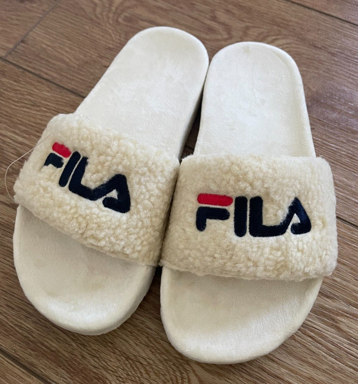 Fila sandali donna fuzzy slide panna taglia 6 US