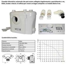 MACERATOR SHREDDER TOILET SANITARY SINK SHOWER BATH BLADES type sanitrit