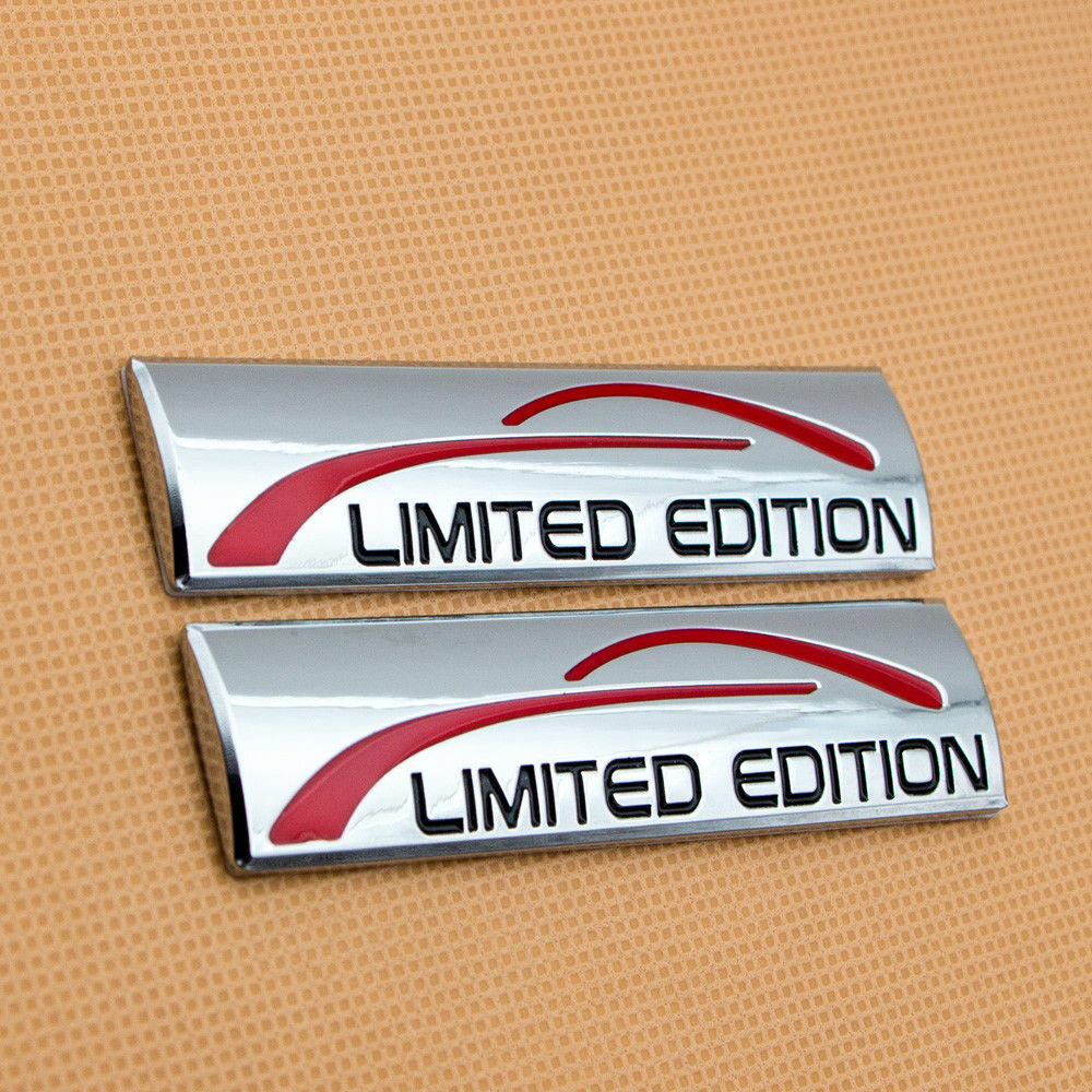 2x Metal Chrome Limited Edition Fender Emblems Trunk Sport Badge - Foto 14