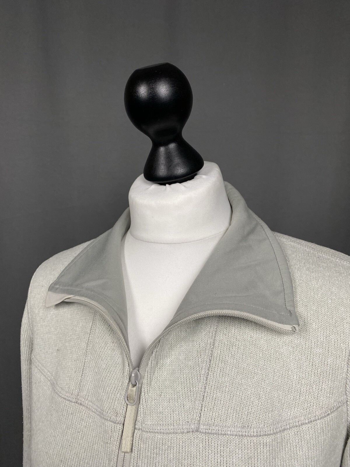 Arc'Teryx Polartec maglione donna grigio beige full zip pile taglia M