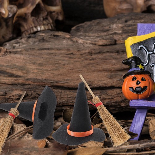 12 Pcs Hat Small Broom Mini Accessory Minitire Hats and Brooms Baby - Picture 6 of 12