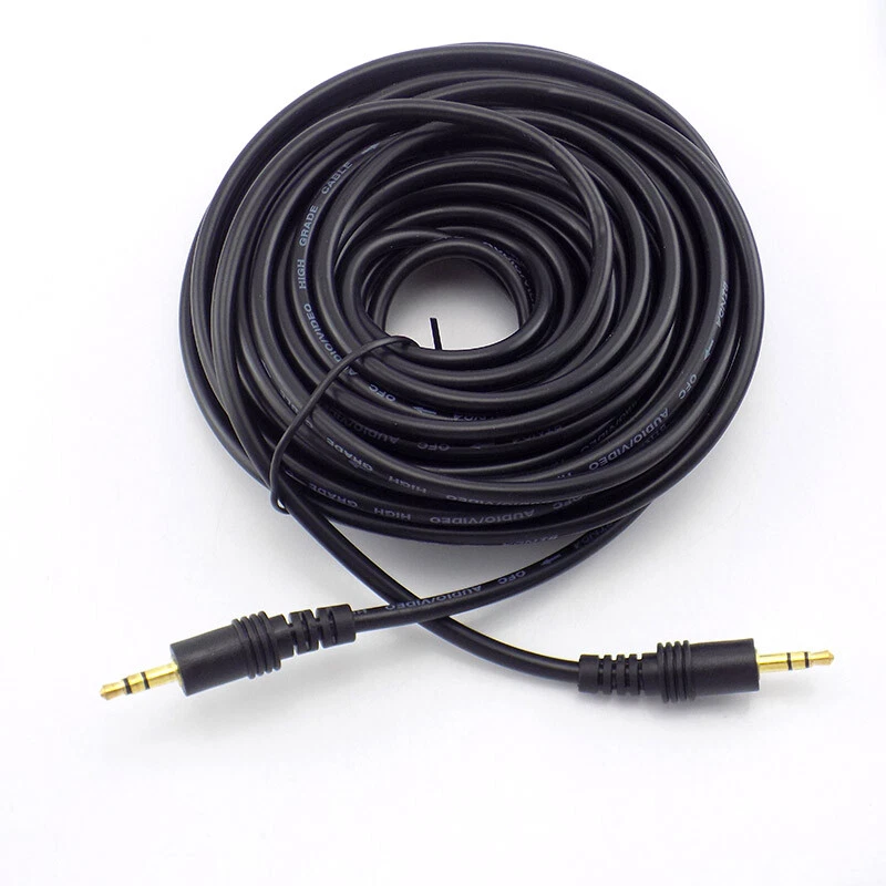 10/20M Aux Cable Audio Lead 3.5mm Jack to Jack Stereo Male female Car PC Phone - Image 4 of 4