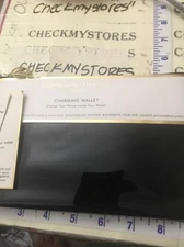 Adrienne Vittadini Studio Phone Charging Wallet Wristlet BLACK PATENT NWT $60