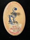 Vintage Celluloid Advertising Pocket Mirror David C. Rader telephone collector