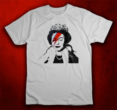 Bansky Quen Eizabeth T-Shirt Best Gift Street Art T-Shirt Tee Man Woman