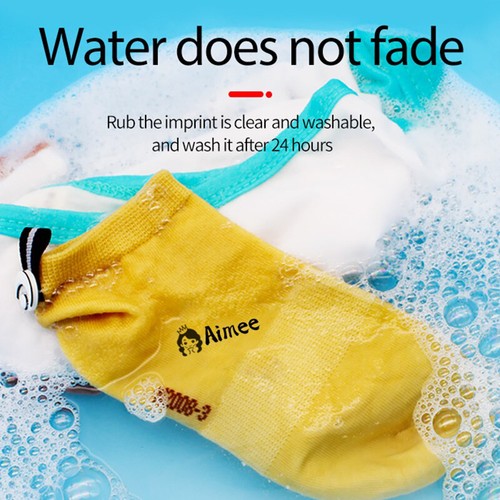 Childrens Cute Custom Waterproof Clothing Name Seal Stamp For Student New - Picture 4 of 13
