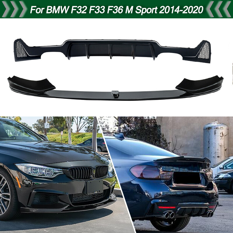 For BMW F32 F33 F36 440i M Sport 2014-2020 Bumper Splitter Diffuser ...