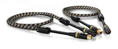 1,00m ViaBlue NF-S1 Silver Quattro Doppel-Mono XLR Kabel mit neuen T8 Steckern