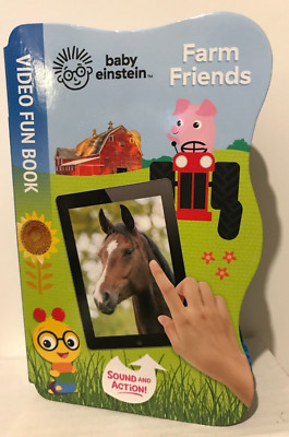 Baby Einstein ''Farm Friends'' Video Fun Book with Sound & Action