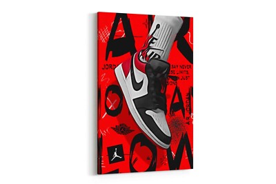 Travis Scott Stil Air Jordan Leinwandbild - einzigartige Sneaker Wanddeko für moderne