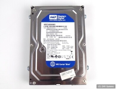 250GB HP 636927-001 SATA3 7200rpm Festplatte HDD Wester Digital WD2500AAKX