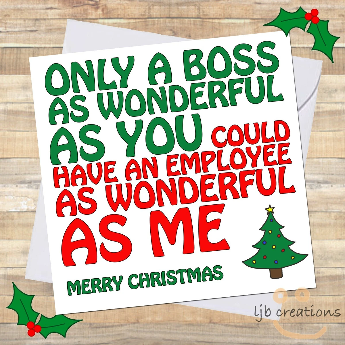 Merry christmas boss outlet