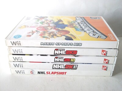 Nintendo Wii Hockey Games Lot Mario Sports Mix NHL 2K9 2K10 2K11