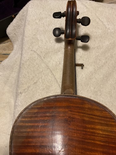 Antique Violin & Case 1713 Antonius Stradivarius Made In Germany (1800’s?) - Picture 9 of 12