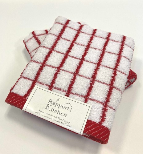 EXTRA THICK CHECKED TEA TOWELS - 100% COTTON - 70 cm x 40 cm - EXTRA LARGE - Picture 3 of 19