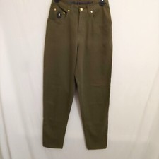 Trussardi Jeans Ittierre SPA Number One Army Green Straight Leg pants 30 Italy
