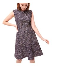 J Crew Womens A-Line Confetti Tweed Sleeveless Dress Size 000 Blue.