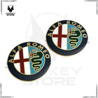 <!--F#f_0-->2pcs 74mm Alfa Romeo Emblem Aluminium Badge 147 156 159 166 Brera Mito Giulietta<!--F/-->