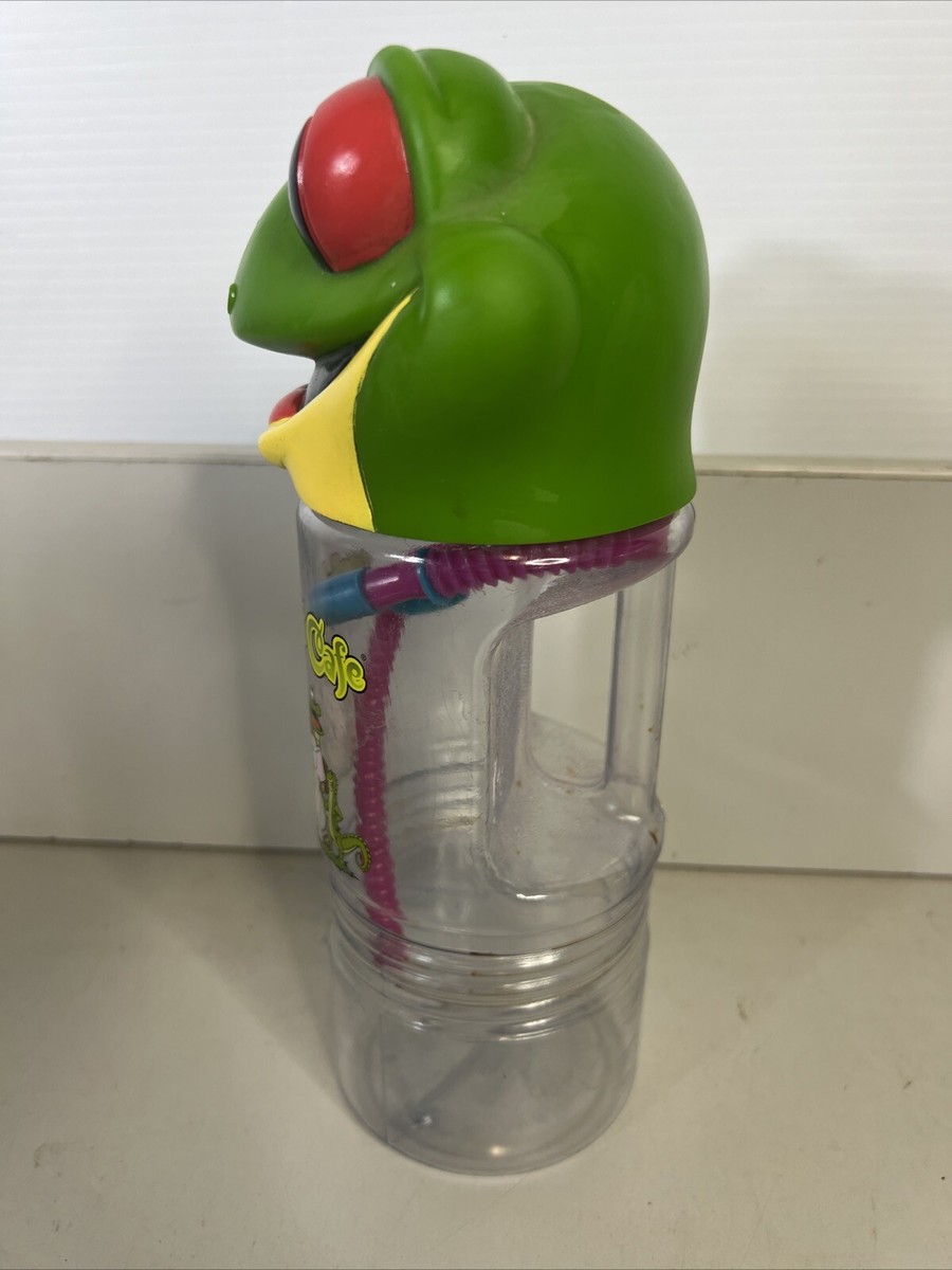 Rainforest Cafe Frog 3D Head Travel Cup Water Bottle Souvenir