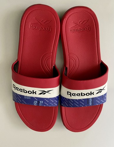 Red White \u0026 Blue Reebok Slides Men's 12 