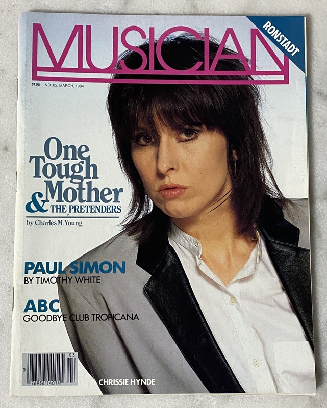 MUSICIAN Magazine March 1984 Chrissie Hynde, Paul Simon, Ronstadt, Trevor Horn