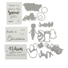 Crafter's Companion Gemini Christmas Wonderland Stamp/Die Set OPEN PKG- 675872