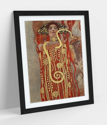 KLIMT HYGIEIA GODDESS OF HEALTH -ART FRAMED POSTER PICTURE PRINT ARTWORK- GOLD - Picture 8 of 10