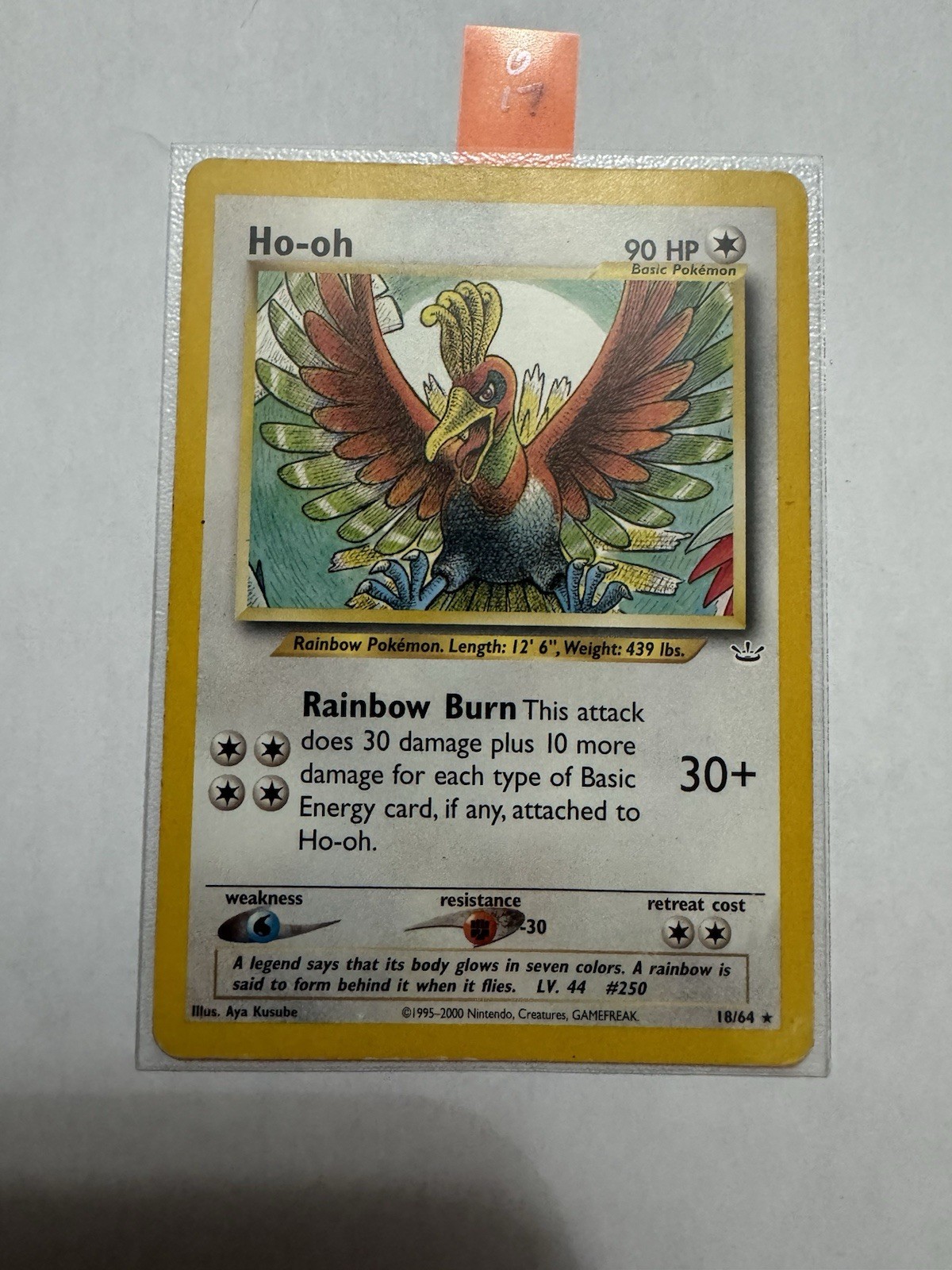 Ho-oh 18/64 Neo Revelation Pokemon Card Regular Rare 