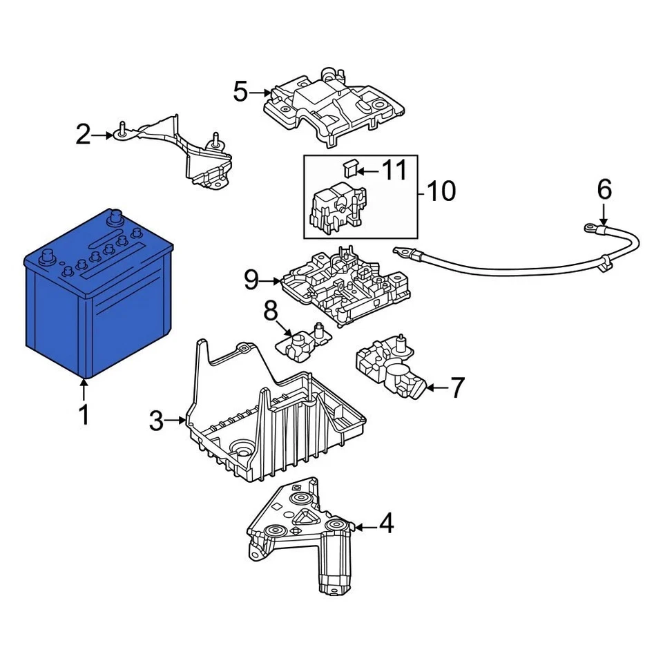 For Mazda 6 2014-2017 Mazda PE1T185209U Vehicle Battery Foto 4 de 4