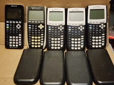 3x Texas Instruments TI-84 Plus Graphing Calculator + TI-84 Plus Silver Edition