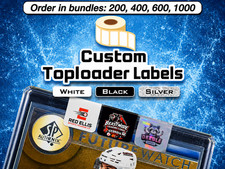 Card Toploader Stickers, Top Loader Labels, Advertising Stickers, Custom Logo