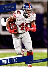 2017 Panini Prestige Will Tye #22 New York Giants Football Card