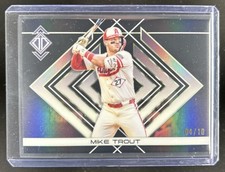 2025 Topps Transcendent Mike Trout Icons Chrome Variation Black Refractor #/10