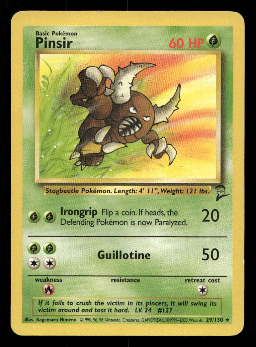 Pinsir 29/130 Base Set 2 MP Pokemon