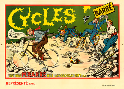 Cycles Barre - Vintage Bicycle Poster Prints