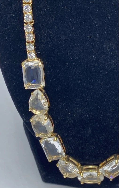 Collar tenis Kate Spade tono dorado cristal transparente 44,6 g Foto 2 de 4