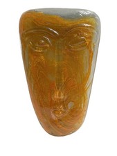 JARAMILLO ARTISAN MEXICAN ART GLASS FACE SCULPTURE