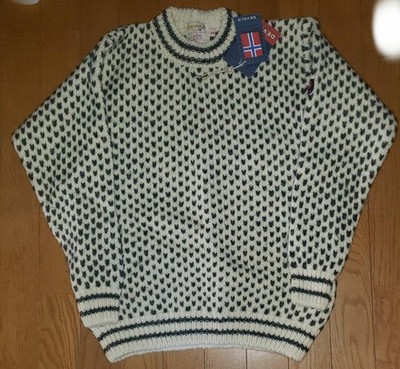 DEVOLD Birds Eye Knit Sweater Norwegian XS