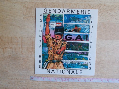 Autocollant GENDARMERIE