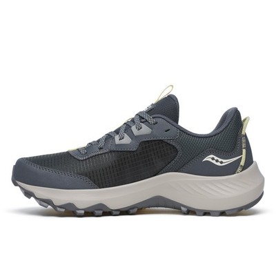 Saucony Women's Aura Tr Hiking Shoe, Shadow/Finch, 6.5 