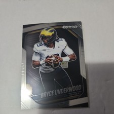 2025 Panini Prizm Black Football Bryce Underwood #161. Michigan