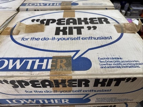 Vintage Lowther PM6 / PM6 Mk I Speaker Drivers Pair Original Box Papers NOS - product listing photo