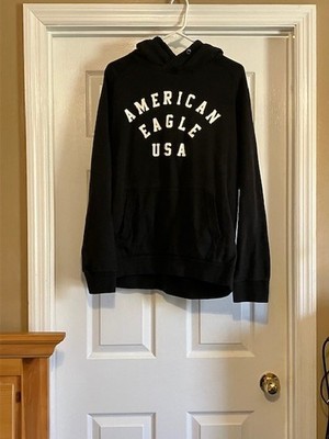America Eagle USA Men's Hooded Sweatshirt Size large ~ AE American Eagle Men's
