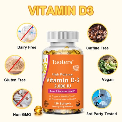 Vitamin D-3 Helps Maintain Healthy Immune System Strengthen Bones Healthy Teeth