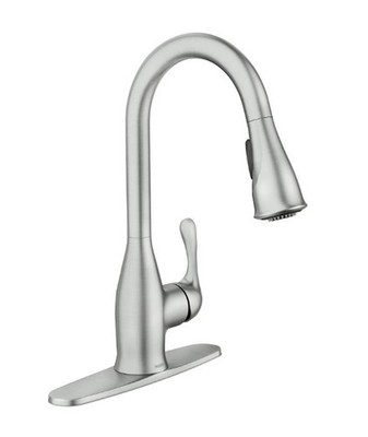 NEW Moen Kaden 87966SRS Kitchen Faucet Pull Down Sprayer Single Handle Stainless
