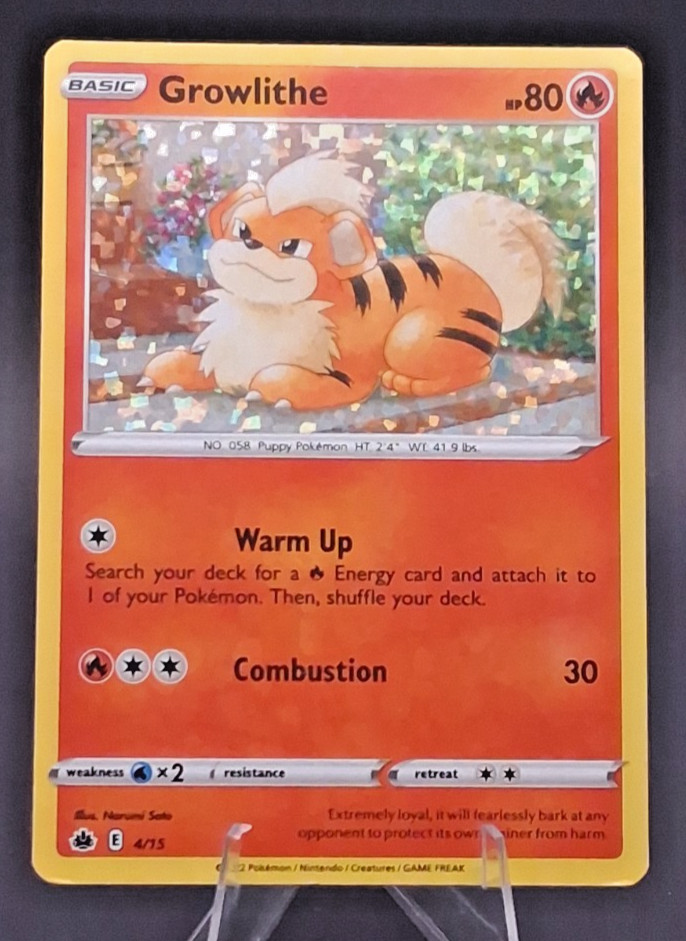Growlithe 4/15 Holo McDonald's 25th Anniversary 2022 Promo Pokemon Card NM/LP