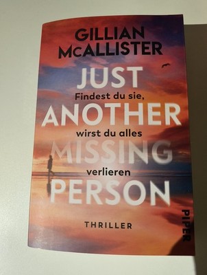 Just Another Missing Person Findest Du Sie, Wirst... Buch