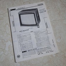 HITACHI CT2667B CT2668 TV Monitor Service Manual 1988 Photofact Illustrated