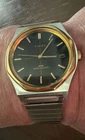 Vintage  Timex Marlin Royal Oak Two Tone Crosshair  Watch -Runs and looks great
